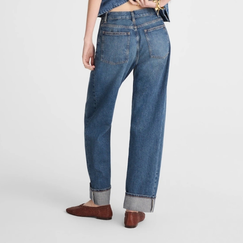 Madewell Pieced Barrel Leg Jean In Mosby Wash - Picture 8 of 11